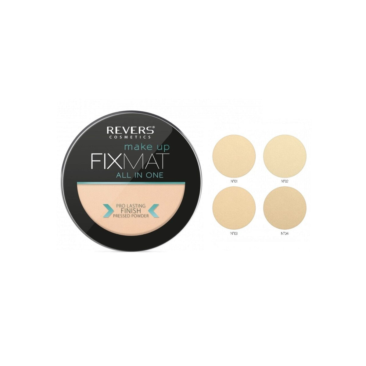Pudră matifiantă Fix Mat All in One, 9 gr, Revers Cosmetics