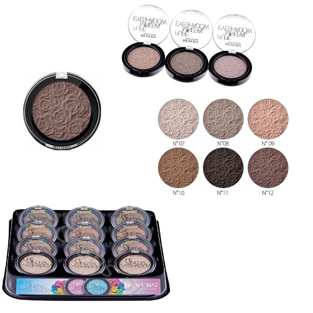 Fard de pleoape monocolor Mineral Pure, Nuanțe mate/nude, 2.5 gr, Revers Cosmetics