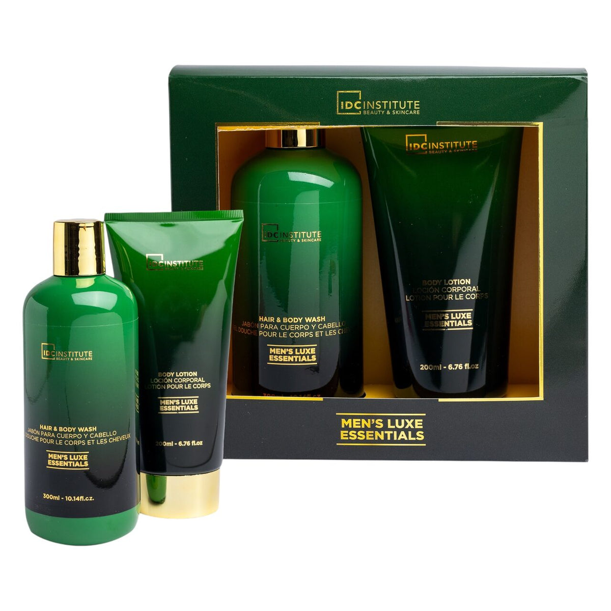 Set de îngrijire personală pentru bărbați Men's Lux Essentials, 500 ml, IDC Institute