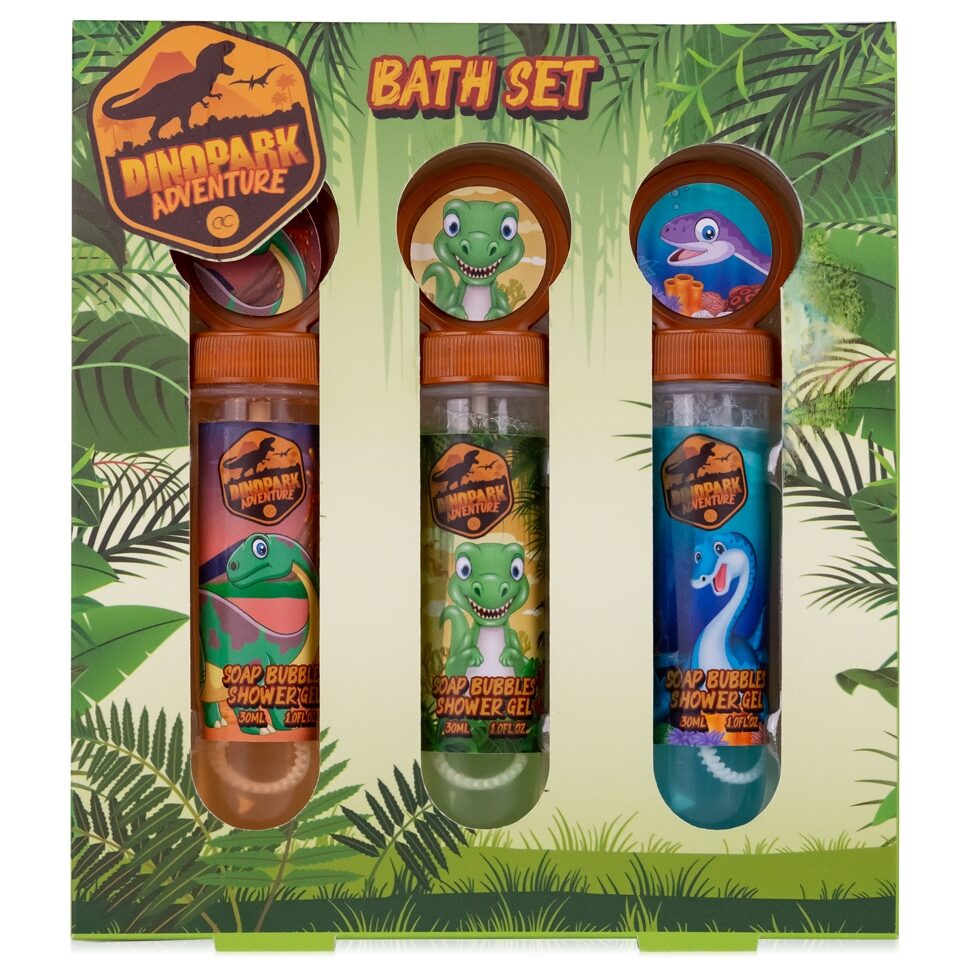 Set cadou pentru băieței DinoPark Adventure, 90ml, Accentra