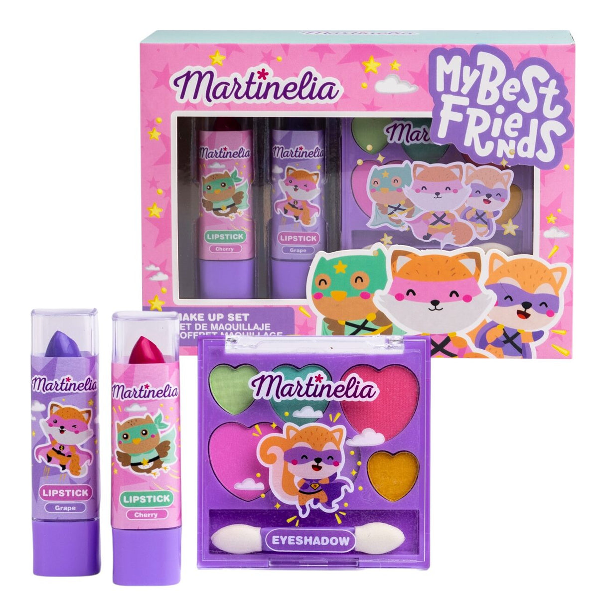 Set cosmetic pentru fetițe My Best Friends, 4.4 gr, Martinelia