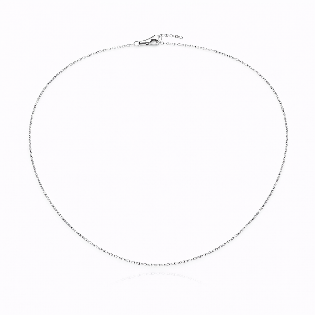 Colier din argint 925 „silver silk whisper”, sistem de închidere reglabil, cu prelungire