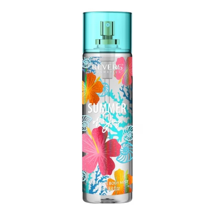 Spray de corp parfumat Summer of joy, 245 ml, Revers Cosmetics