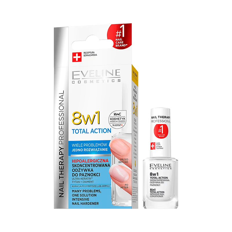 Tratament pentru unghii 8 în 1 Regenerare Instant, 12 ml, Eveline Cosmetics