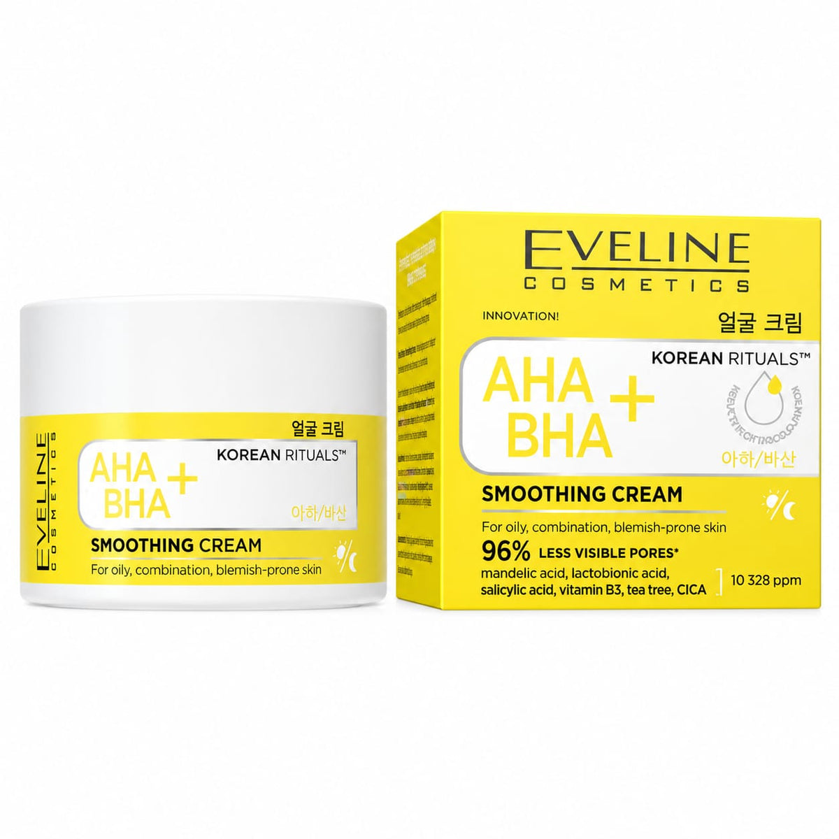 Eveline Coreean Rituals AHA BHA+ - Cremă netezitoare zi/noapte AHA/BHA+