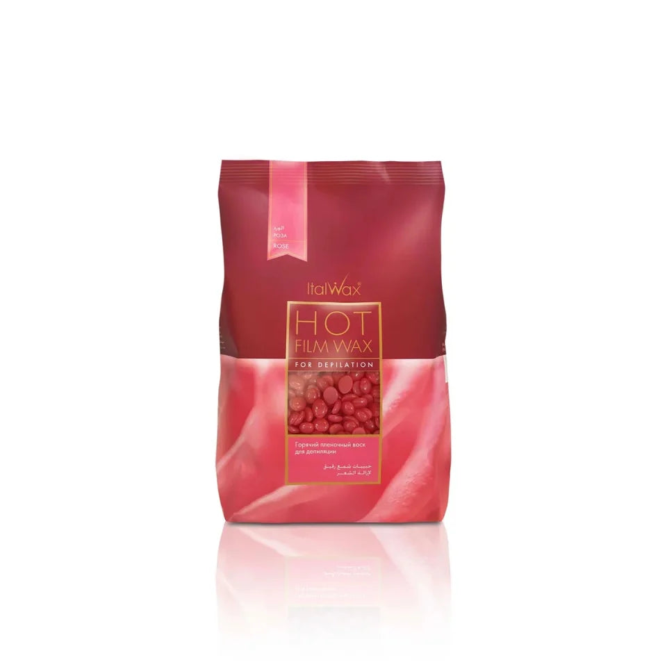 Ceară profesională pentru epilat ItalWax Hot Film Wax – Rose,500 gr