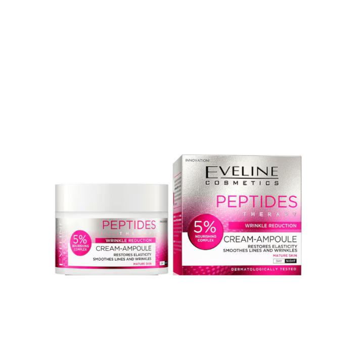Cremă antirid pentru ten matur Peptides Therapy de la Eveline Cosmetics,50 ml