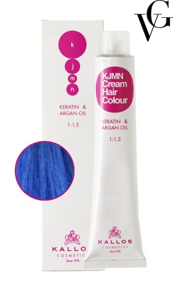 Vopsea de păr profesională 0.88, Mixton albastru, 100 ml, Kallos