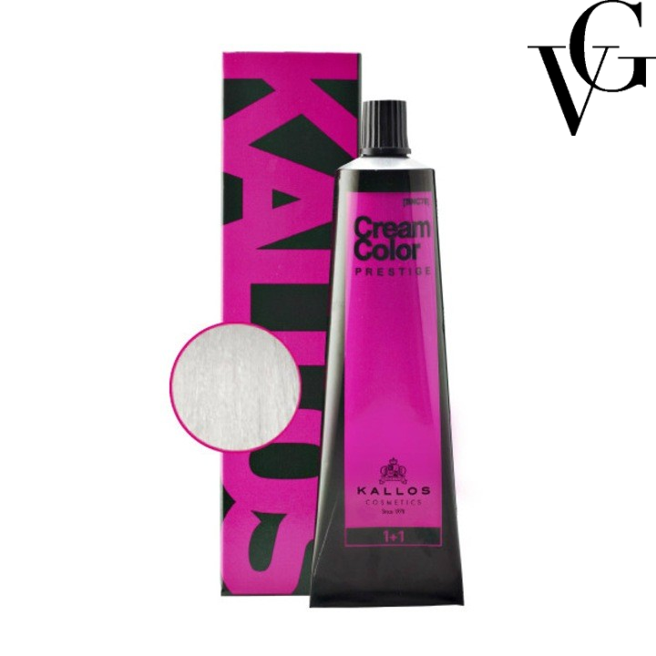 Vopsea de păr Prestige 000, Blond alb platinat, 60 ml, Kallos