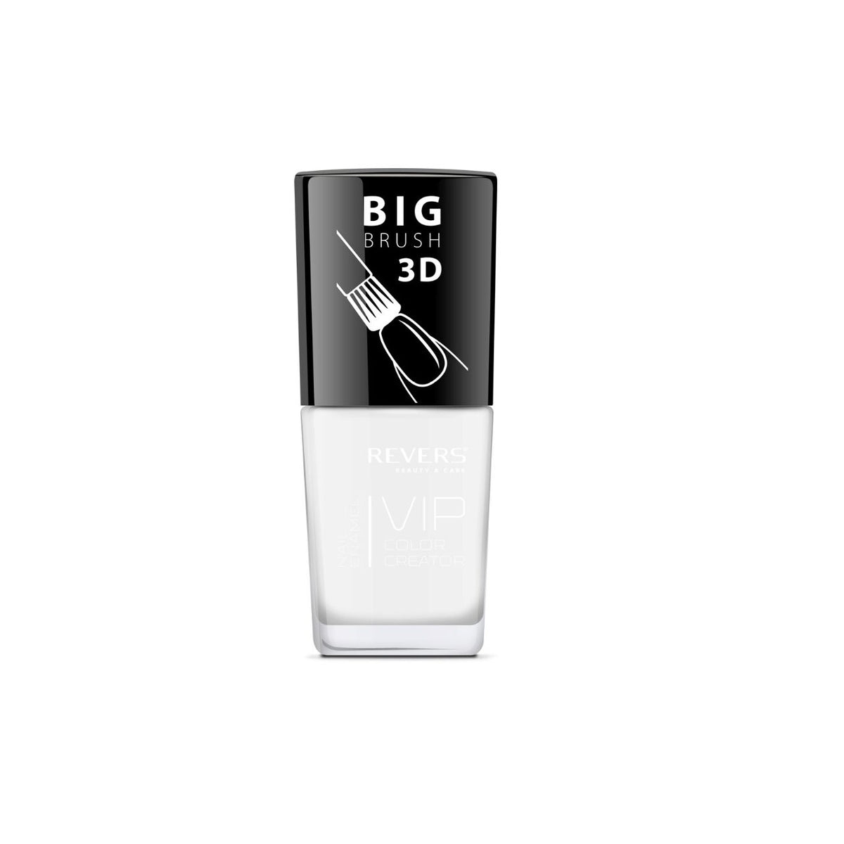 Lac de unghii VIP 3D, N.001 - Incolor, 12 ml, Revers Cosmetics