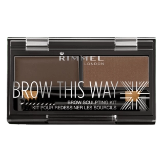 Kit pentru stilizarea sprâncenelor Brow This Way, N.003 Dark Brown, 2.4 gr, Rimmel London