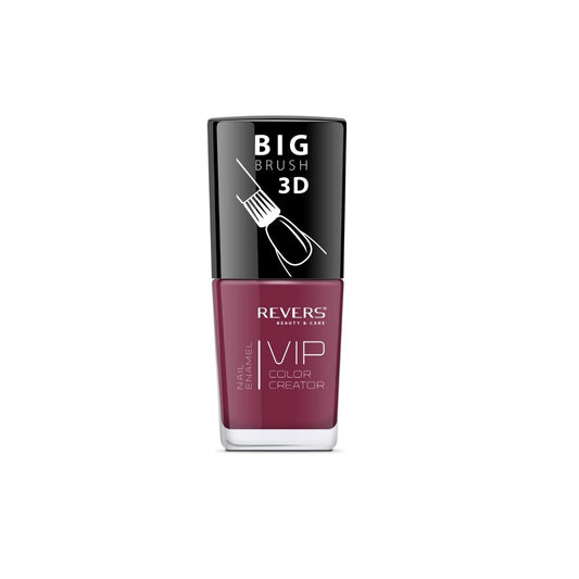 Lac de unghii VIP 3D, N.013 - Vișiniu, 12 ml, Revers Cosmetics