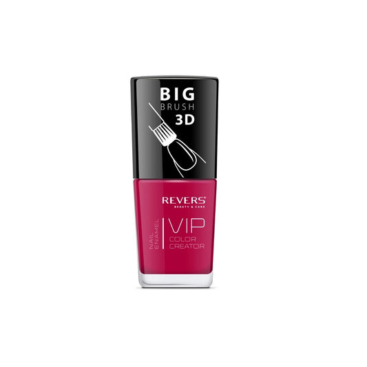 Lac de unghii VIP 3D, N.015 - Roșu, 12 ml, Revers Cosmetics