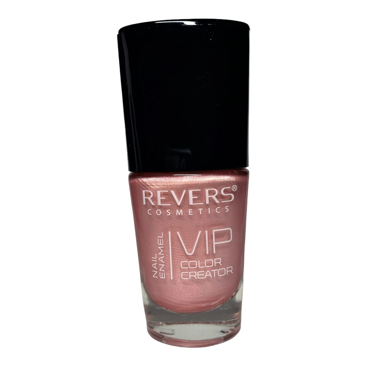 Lac de unghii VIP 3D, N.019 - Roz deschis sidefat, 12 ml, Revers Cosmetics