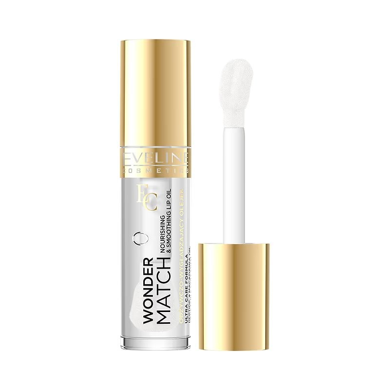 Ulei de buze colorat Wonder Match, N.01 Clear, 5 ml, Eveline Cosmetics
