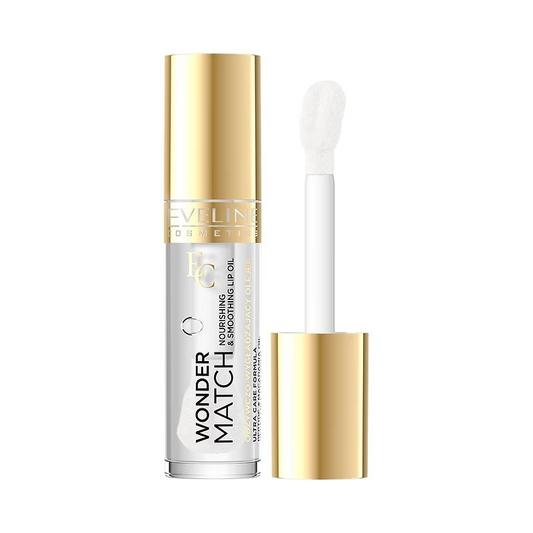 Ulei de buze colorat Wonder Match, N.01 Clear, 5 ml, Eveline Cosmetics
