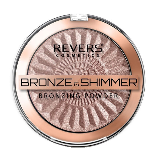 Pudră bronzantă Bronze and Shimmer 01, 9 gr, Revers Cosmetics