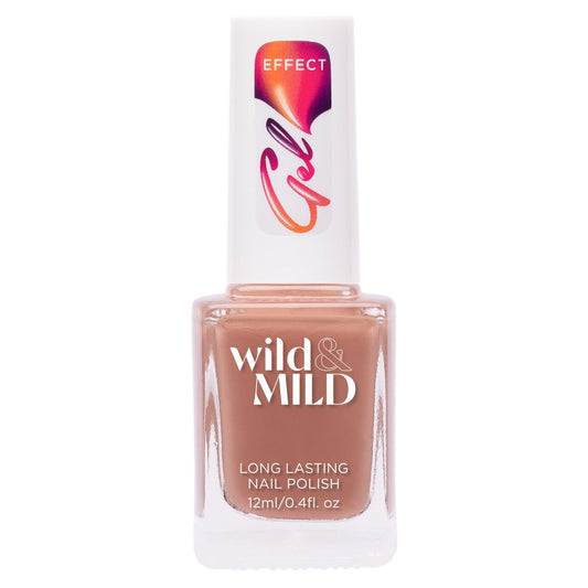 Lac de unghii Wild & Mild Gel Effect, N.01 - Nude Beach, 12 ml, Wild & Mild