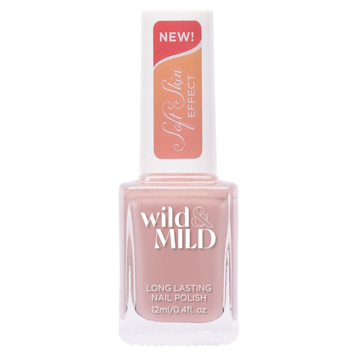 Lac de unghii Wild & Mild Soft Skin Effect, N.01 - Creamy Dream, 12 ml, Wild & Mild