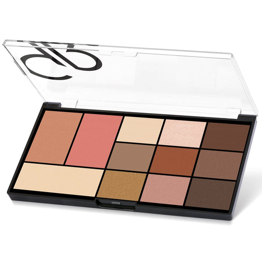 Paletă pentru față și ochi City Style, N.01 Warm Nude, 23.9 gr, Golden Rose