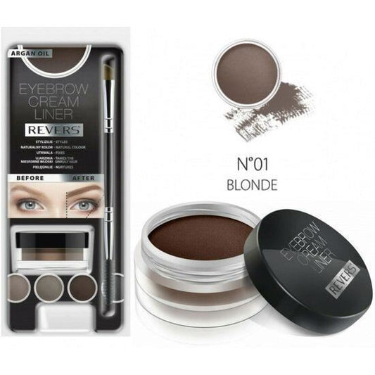 Kit pentru machiajul sprâncenelor Cream Liner N.01, 8 ml, Revers Cosmetics