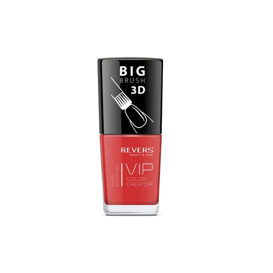 Lac de unghii VIP 3D, N.021 - Roșu deschis, 12 ml, Revers Cosmetics