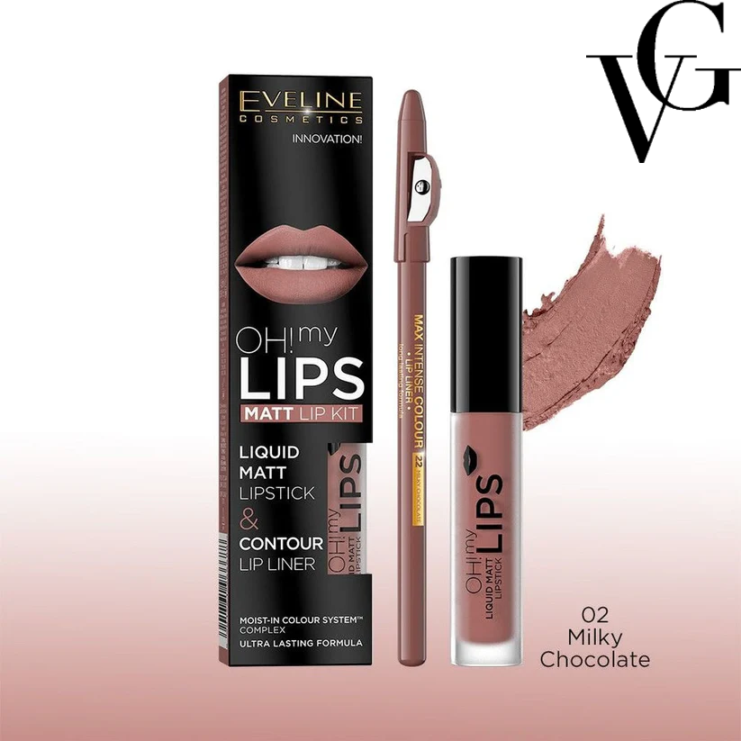 Set OH! MY LIPS Matt Lip Kit, 4,5ml, Eveline Cosmetics