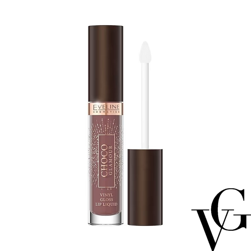 Ruj lichid Vinyl Choco Glamour, 4,5 ml, Eveline Cosmetics