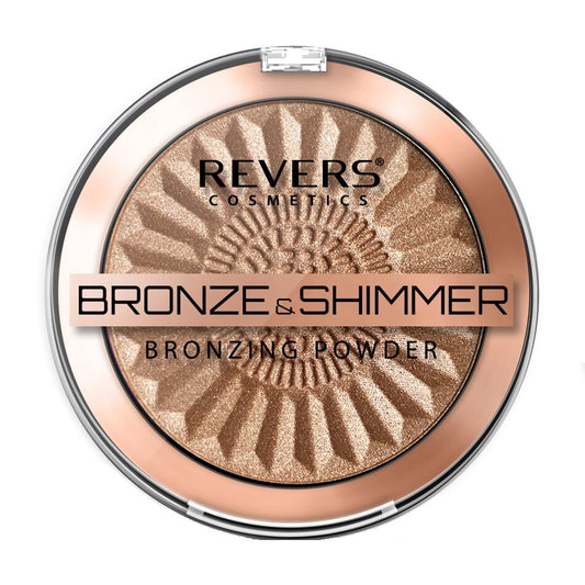 Pudră bronzantă Bronze and Shimmer 02, 9 gr, Revers Cosmetics