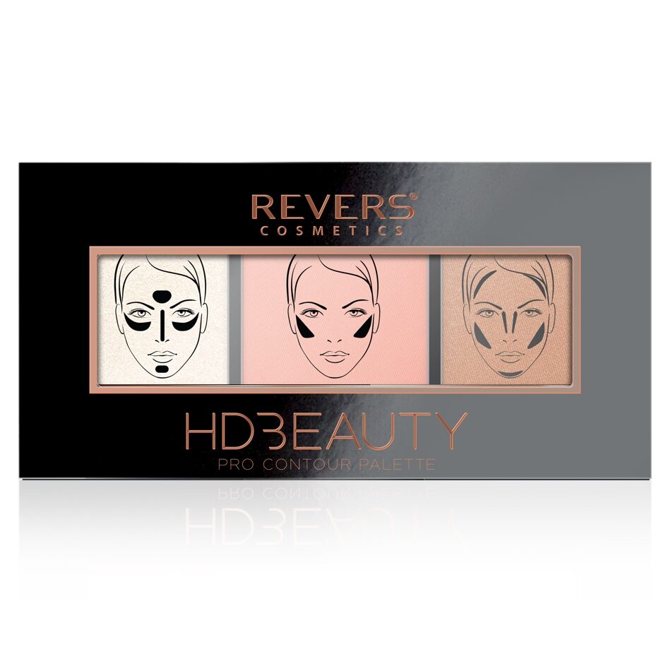 Kit contur Pro Contour HD Beauty 03, 12 gr, Revers Cosmetics