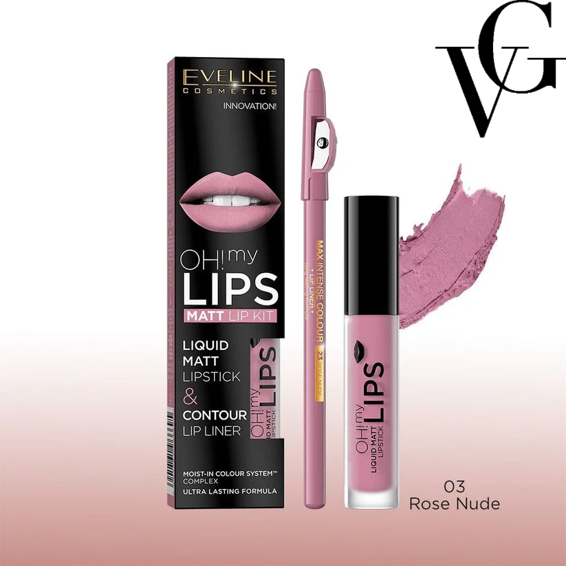 Set OH! MY LIPS Matt Lip Kit, 4,5ml, Eveline Cosmetics