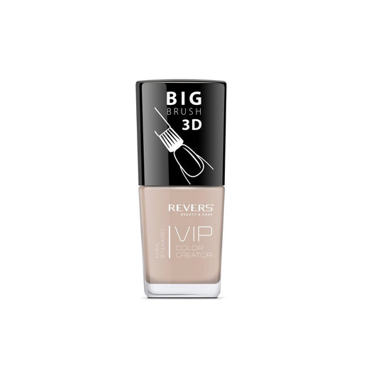 Lac de unghii VIP 3D, N.054 - Crem nude, 12 ml, Revers Cosmetics