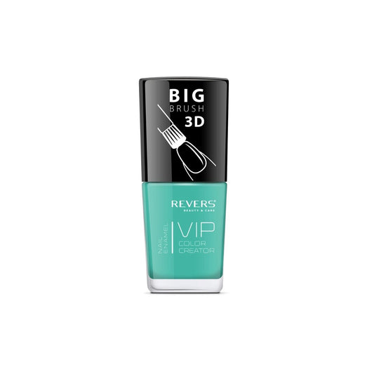 Lac de unghii VIP 3D, N.058 - Turcoaz, 12 ml, Revers Cosmetics