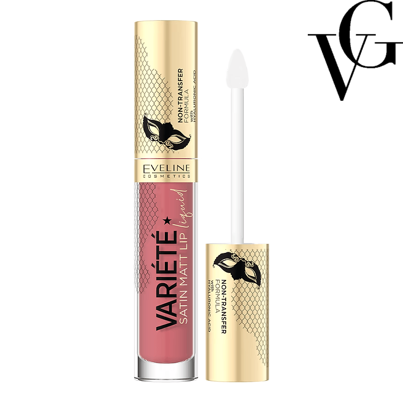 Ruj lichid Variete Satin Matt Lip Liquid, 4.5 ml, Eveline Cosmetics