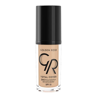 Fond de ten Total Cover 2în1 SPF15, N.05, 30 ml, Golden Rose