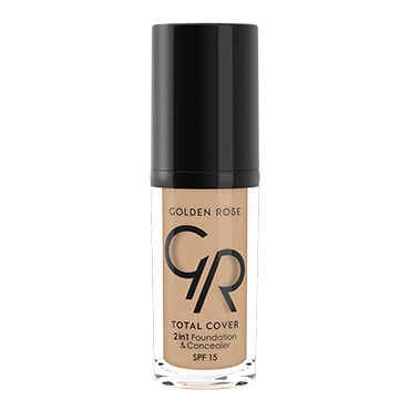 Fond de ten Total Cover 2în1 SPF15, N.06, 30 ml, Golden Rose