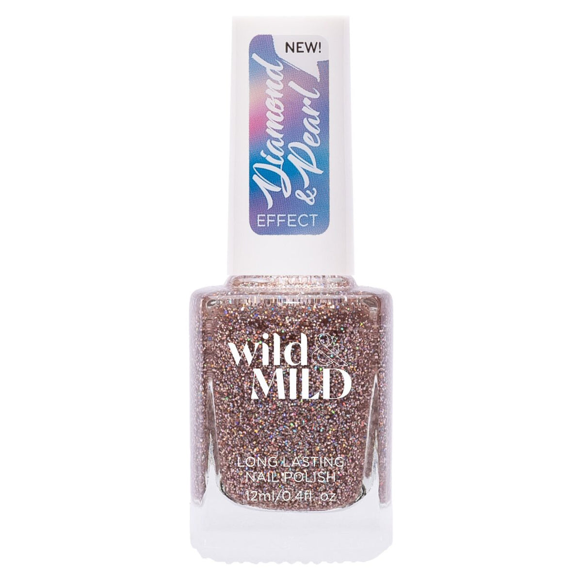 Lac de unghii Wild & Mild Diamond & Pearl Effect, N.06 - Latin Dance, 12 ml, Wild & Mild