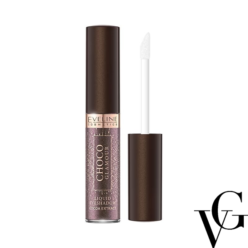 Fard lichid de pleoape Choco Glamour, 6.5 ml, Eveline Cosmetics