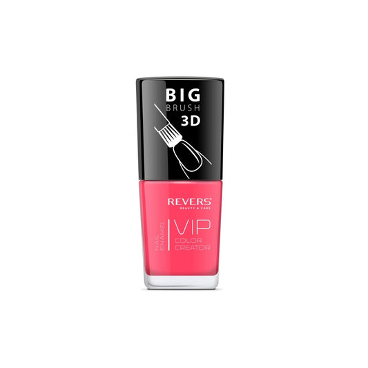 Lac de unghii VIP 3D, N.070 - Corai, 12 ml, Revers Cosmetics