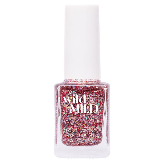 Lac de unghii Long Lasting, N.0718 - Glitter-nation, 12 ml, Wild & Mild