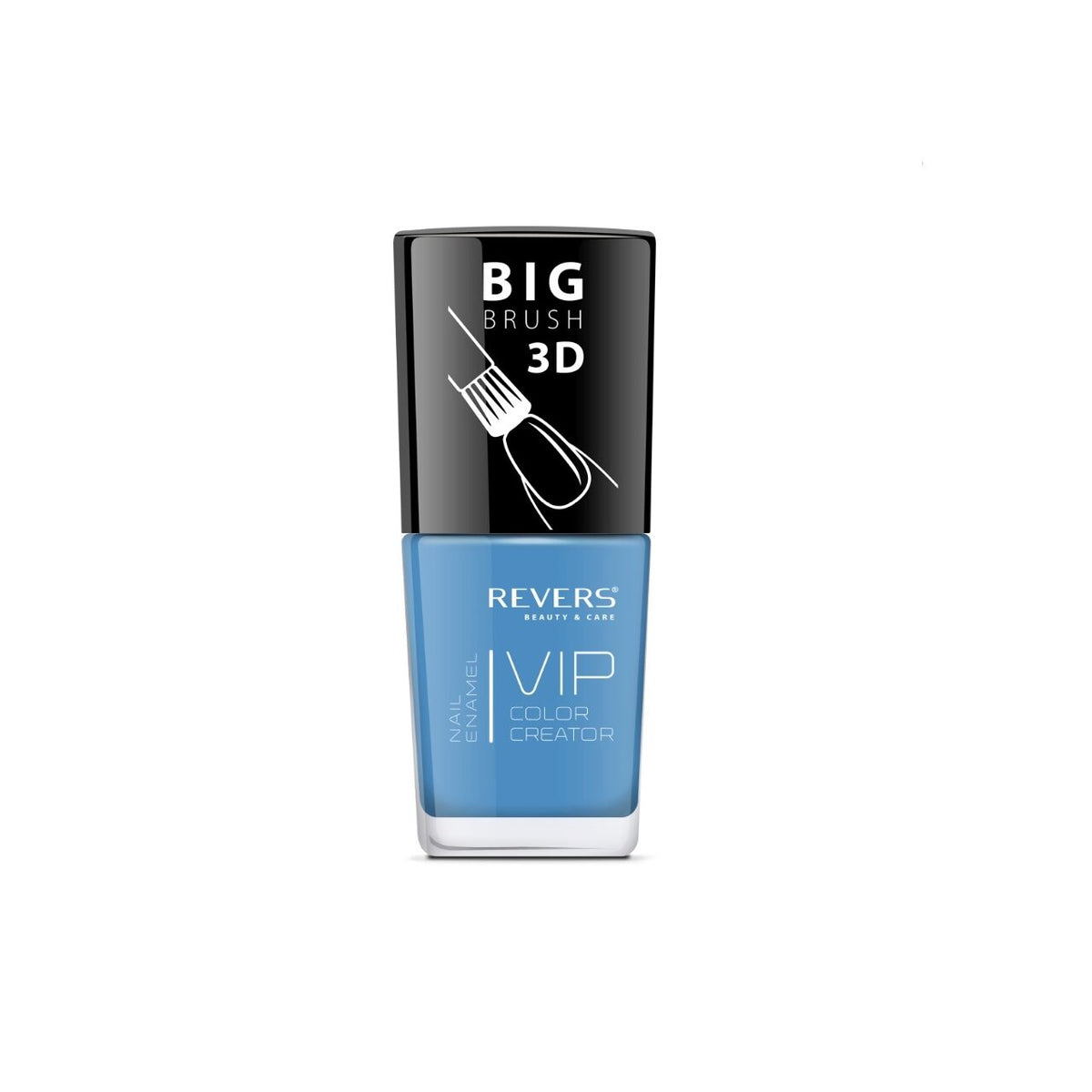 Lac de unghii VIP 3D, N.073 - Albastru, 12 ml, Revers Cosmetics