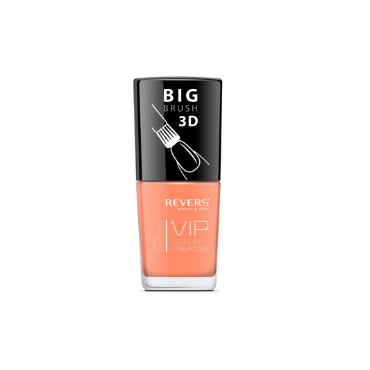 Lac de unghii VIP 3D, N.076 - Portocaliu, 12 ml, Revers Cosmetics