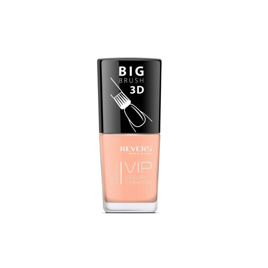 Lac de unghii VIP 3D, N.077 - Portocaliu deschis, 12 ml, Revers Cosmetics