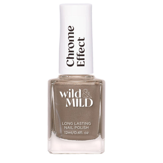 Lac de unghii Wild & Mild Chrome Effect, N.07 - Titanium Spark, 12 ml, Wild & Mild