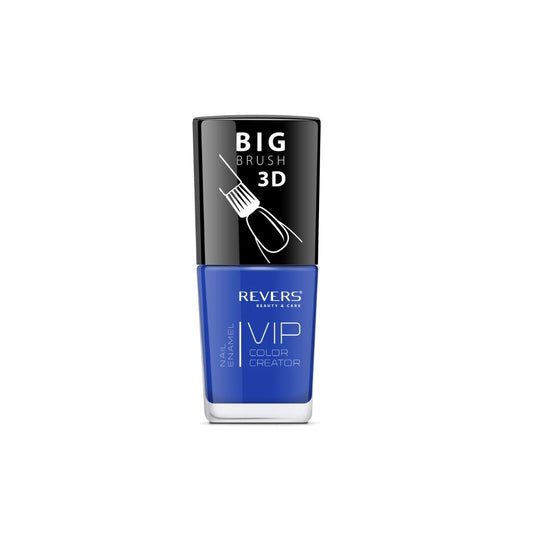 Lac de unghii VIP 3D, N.082 - Albastru închis, 12 ml, Revers Cosmetics