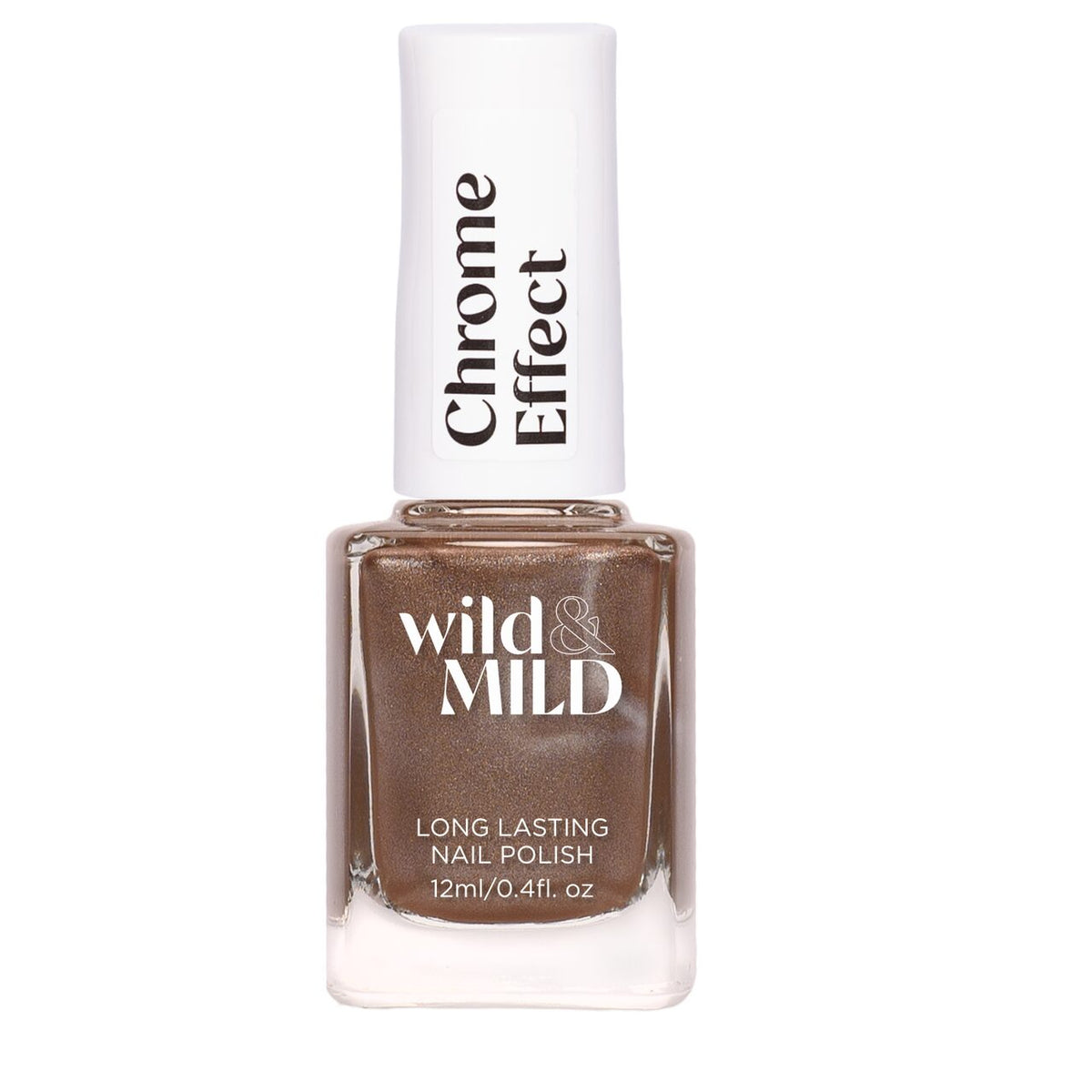 Lac de unghii Wild & Mild Chrome Effect, N.08 - Copper Glam, 12 ml, Wild & Mild