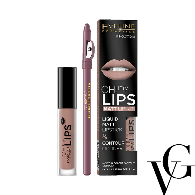 Set OH! MY LIPS Matt Lip Kit, 4,5ml, Eveline Cosmetics