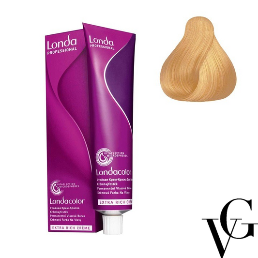 Vopsea de păr Extra Rich Permanent Color 10/3, Blond solar auriu, 60 ml, Londa Professional