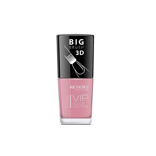 Lac de unghii VIP 3D, N.100 - Roz prăfuit, 12 ml, Revers Cosmetics