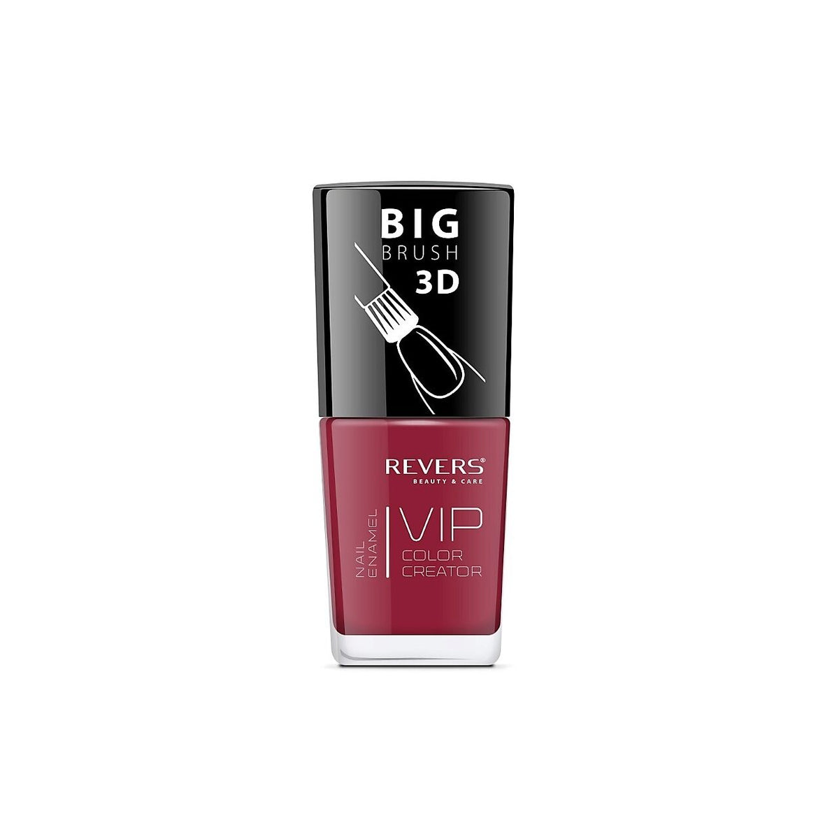 Lac de unghii VIP 3D, N.104 - Burgundy, 12 ml, Revers Cosmetics